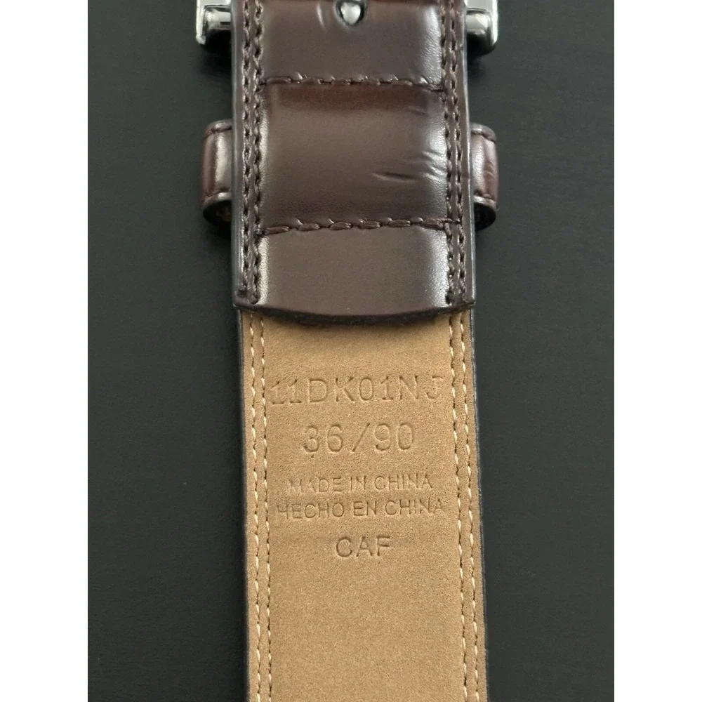 Dockers Leather‎ Dress Belt Walnut Brown Size 36 Men's